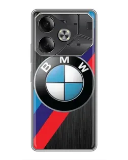 Чехол для TECNO Pova 6 с картинкой «BMW M-stripes стиль»
