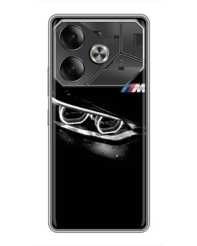 Чехол для TECNO Pova 6 с картинкой «BMW — взгляд тигра» Чехол для TECNO Pova 6 с картинкой «BMW — взгляд тигра»