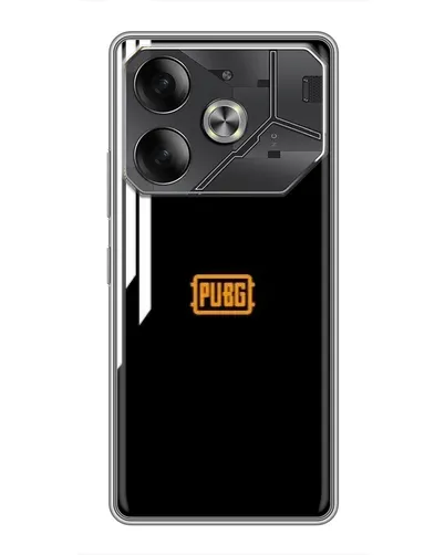 Чехол для TECNO Pova 6 с картинкой «PUBG — вертикальные линии»