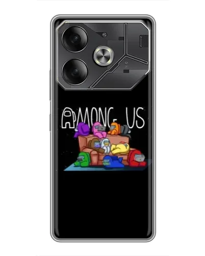 Чехол для TECNO Pova 6 с картинкой «Логотип Among Us» Чехол для TECNO Pova 6 с картинкой «Логотип Among Us»