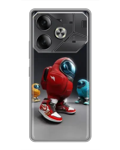 Чехол для TECNO Pova 6 с картинкой «Among Us — 3D стиль» Чехол для TECNO Pova 6 с картинкой «Among Us — 3D стиль»