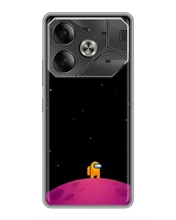 Чехол для TECNO Pova 6 с картинкой «Одинокий герой на планете» Чехол для TECNO Pova 6 с картинкой «Одинокий герой на планете»