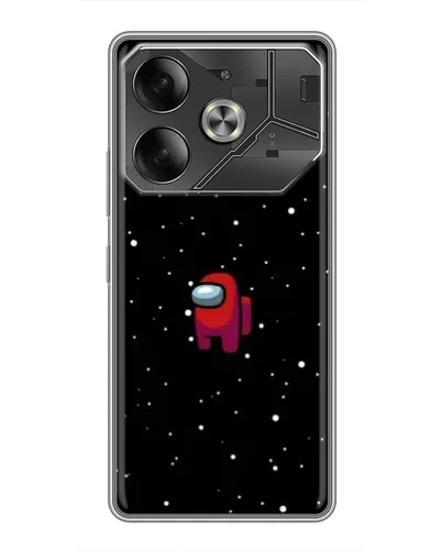 Чехол для TECNO Pova 6 с картинкой «Красный Among Us» Чехол для TECNO Pova 6 с картинкой «Красный Among Us»