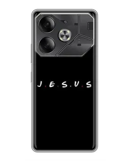 Чохол для TECNO Pova 6 з картинкою «Крапки віри J.E.S.U.S.»