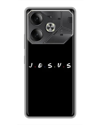 Чохол для TECNO Pova 6 з картинкою «Крапки віри J.E.S.U.S.» Чохол для TECNO Pova 6 з картинкою «Крапки віри J.E.S.U.S.»