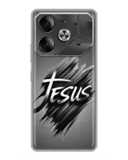 Чохол для TECNO Pova 6 з картинкою «Напис Jesus Graffiti»