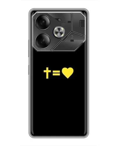 Чохол для TECNO Pova 6 з картинкою «Серце та Хрест» Чохол для TECNO Pova 6 з картинкою «Серце та Хрест»