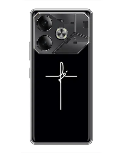 Чехол для TECNO Pova 6 с картинкой «Тонкий крест» Чехол для TECNO Pova 6 с картинкой «Тонкий крест»