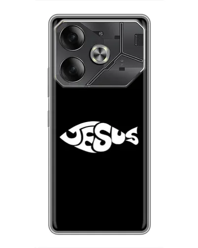 Чехол для TECNO Pova 6 с картинкой «Рыба Jesus» Чехол для TECNO Pova 6 с картинкой «Рыба Jesus»