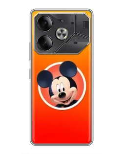 Чехол для TECNO Pova 6 с картинкой «Mickey в круге»