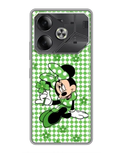 Чехол для TECNO Pova 6 с картинкой «Mickey в клетку» Чехол для TECNO Pova 6 с картинкой «Mickey в клетку»