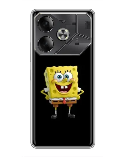 Чехол для TECNO Pova 6 с картинкой «Классический Губка Боб»