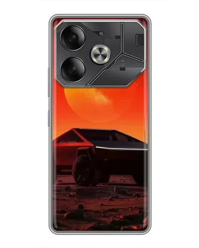 Чехол для TECNO Pova 6 с картинкой «Cybertruck на Марсе» Чехол для TECNO Pova 6 с картинкой «Cybertruck на Марсе»