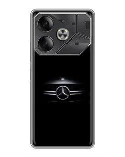 Чехол для TECNO Pova 6 с картинкой «Mercedes — абстрактные линии»