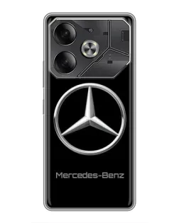 Чехол для TECNO Pova 6 с картинкой «Mercedes Silver Logo»