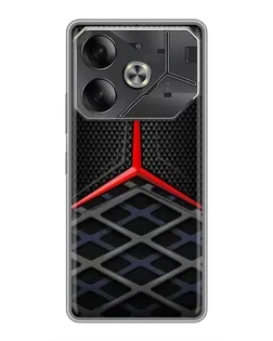 Чехол для TECNO Pova 6 с картинкой «Mercedes Carbon Grid»