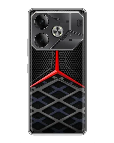 Чехол для TECNO Pova 6 с картинкой «Mercedes Carbon Grid» Чехол для TECNO Pova 6 с картинкой «Mercedes Carbon Grid»