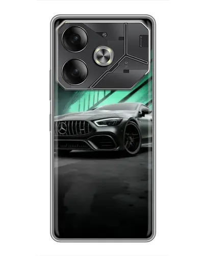 Чехол для TECNO Pova 6 с картинкой «Темный Mercedes AMG» Чехол для TECNO Pova 6 с картинкой «Темный Mercedes AMG»