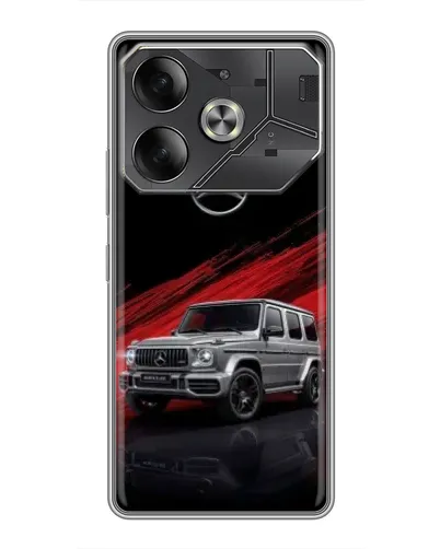 Чехол для TECNO Pova 6 с картинкой «Mercedes G-Class красный» Чехол для TECNO Pova 6 с картинкой «Mercedes G-Class красный»