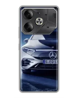 Чехол для TECNO Pova 6 с картинкой «Mercedes EQ — будущее»