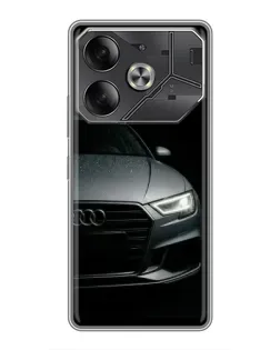 Чехол для TECNO Pova 6 с картинкой «Audi — детализация кузова»