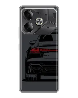 Чехол для TECNO Pova 6 с картинкой «Задняя часть Audi — арт»