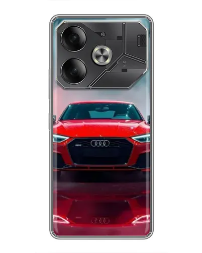 Чехол для TECNO Pova 6 с картинкой «Audi RS — красный стиль» Чехол для TECNO Pova 6 с картинкой «Audi RS — красный стиль»