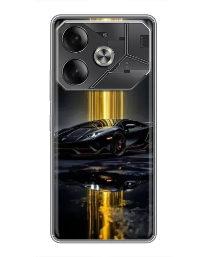 Чехол для TECNO Pova 6 с картинкой «Ночной Lamborghini драйв» Чехол для TECNO Pova 6 с картинкой «Ночной Lamborghini драйв»