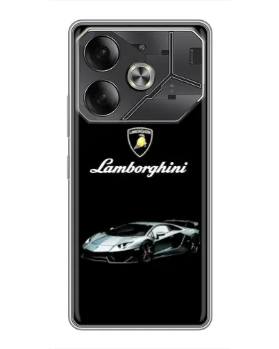 Чехол для TECNO Pova 6 с картинкой «Логотип Lamborghini классика» Чехол для TECNO Pova 6 с картинкой «Логотип Lamborghini классика»