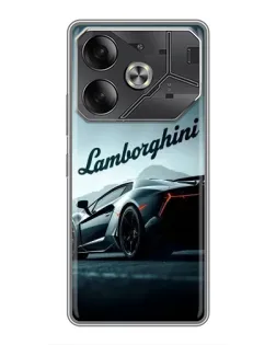 Чохол для TECNO Pova 6 з картинкою «Класичний Lamborghini надпис»