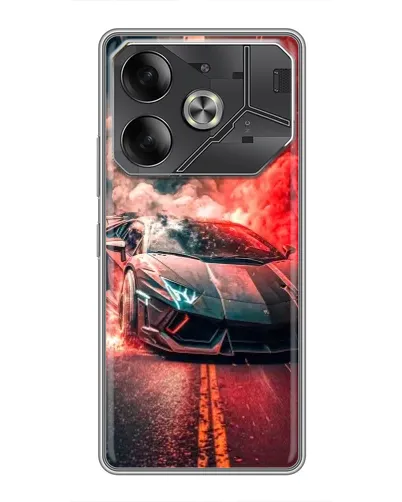 Чехол для TECNO Pova 6 с картинкой «Lamborghini красный дым» Чехол для TECNO Pova 6 с картинкой «Lamborghini красный дым»