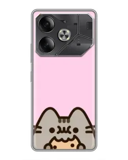 Чехол для TECNO Pova 6 с картинкой «Pusheen и печенье» Чехол для TECNO Pova 6 с картинкой «Pusheen и печенье»