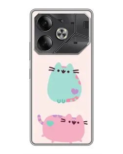Чехол для TECNO Pova 6 с картинкой «Pusheen трио» Чехол для TECNO Pova 6 с картинкой «Pusheen трио»