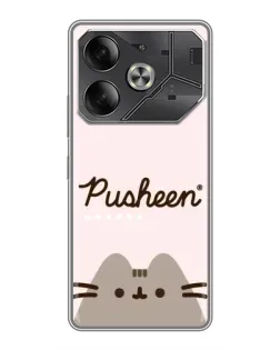 Чехол для TECNO Pova 6 с картинкой «Pusheen логотип» Чехол для TECNO Pova 6 с картинкой «Pusheen логотип»