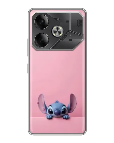 Чехол для TECNO Pova 6 с картинкой «Stitch выглядывает» Чехол для TECNO Pova 6 с картинкой «Stitch выглядывает»