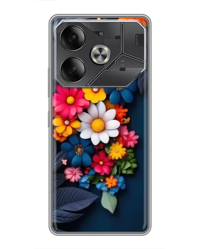 Чехол для TECNO Pova 6 с картинкой «Цветочная феерия» Чехол для TECNO Pova 6 с картинкой «Цветочная феерия»