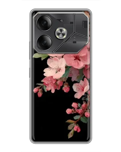 Чехол для TECNO Pova 6 с картинкой «Розовая ветка сакуры» Чехол для TECNO Pova 6 с картинкой «Розовая ветка сакуры»