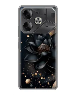 Чехол для TECNO Pova 6 с картинкой «Черный лотос»