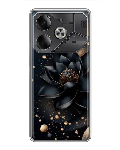 Чехол для TECNO Pova 6 с картинкой «Черный лотос» Чехол для TECNO Pova 6 с картинкой «Черный лотос»