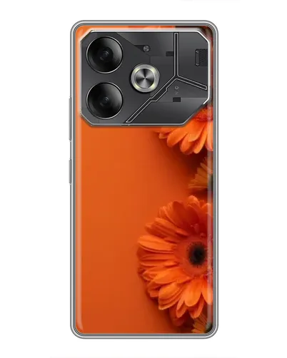 Чехол для TECNO Pova 6 с картинкой «Оранжевые герберы» Чехол для TECNO Pova 6 с картинкой «Оранжевые герберы»