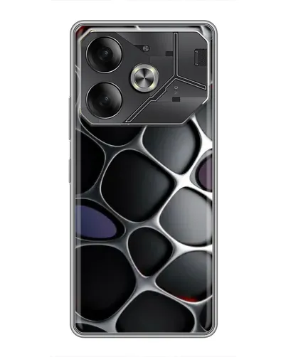 Чохол для TECNO Pova 6 з картинкою «Об'ємна темна решітка» Чохол для TECNO Pova 6 з картинкою «Об'ємна темна решітка»