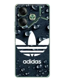 Чехол для TECNO Pova 7 5G с картинкой «Adidas Trefoil Blue»