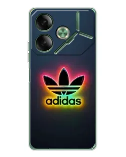Чехол для TECNO Pova 7 5G с картинкой «Неоновый Adidas»