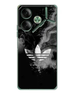Чехол для TECNO Pova 7 5G с картинкой «Абстрактный дым Adidas»
