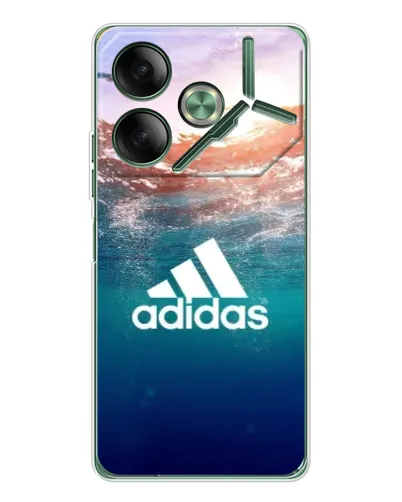 Чехол для TECNO Pova 7 5G с картинкой «Океанская глубина адидас» Чехол для TECNO Pova 7 5G с картинкой «Океанская глубина адидас»