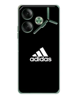 Чехол для TECNO Pova 7 5G с картинкой «Черная классика Adidas»