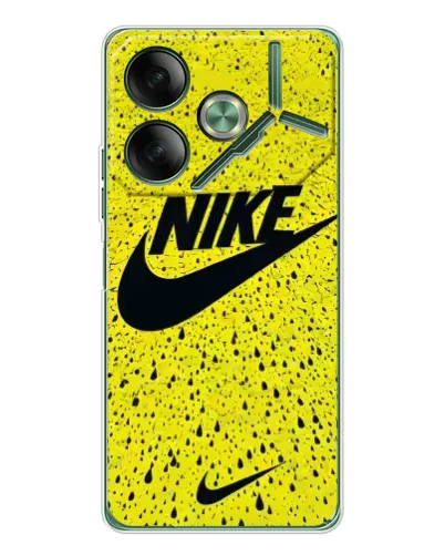 Чехол для TECNO Pova 7 5G с картинкой «Желтый текстурный Nike» Чехол для TECNO Pova 7 5G с картинкой «Желтый текстурный Nike»