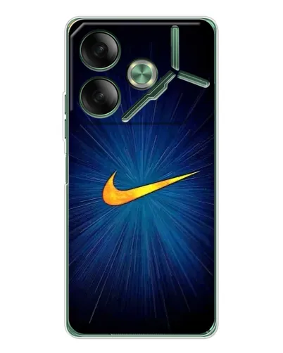 Чехол для TECNO Pova 7 5G с картинкой «Синий пульс Nike» Чехол для TECNO Pova 7 5G с картинкой «Синий пульс Nike»