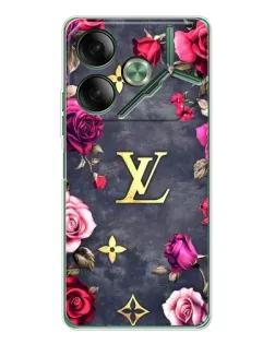 Чехол для TECNO Pova 7 5G с картинкой «Цветочный Louis Vuitton»