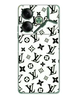 Чехол для TECNO Pova 7 5G с картинкой «Монохромный хаос LV»